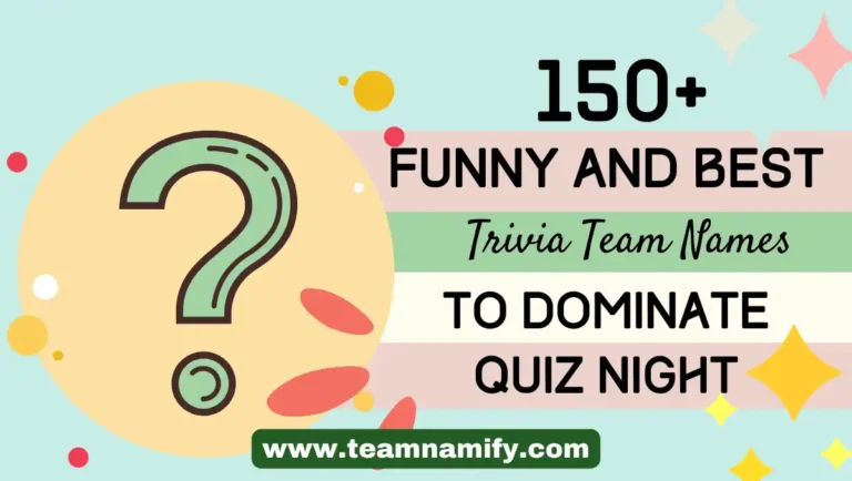 trivia team names