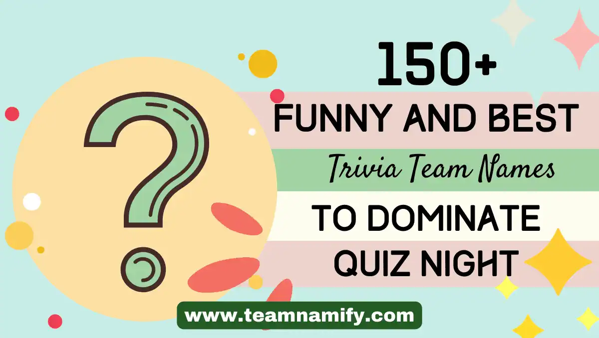 trivia team names