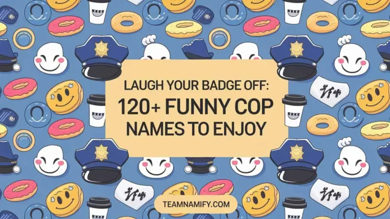 Laugh Your Badge Off: 120+ Funny Cop Names to Enjoy