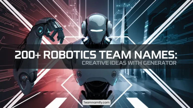 200+ Robotics Team Names: Creative Ideas with Generator