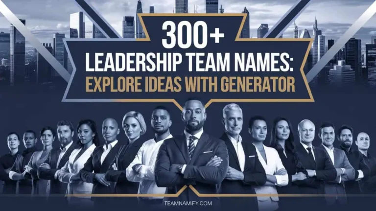 300+ Leadership Team Names: Explore Ideas With Generator