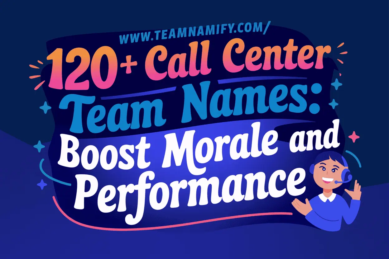 call center team names