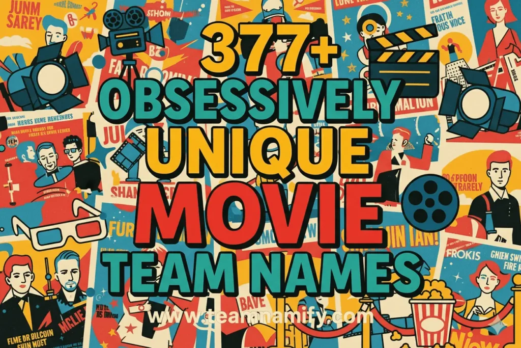 377+ Obsessively Unique Movie Team Names for Trivia Nights 13 movie team names