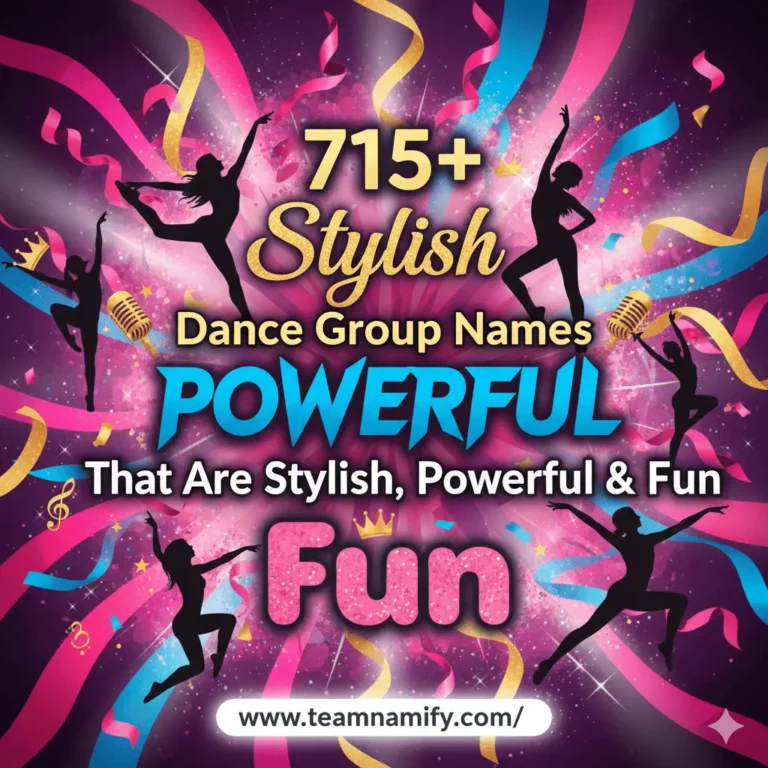 Girls dance group names'