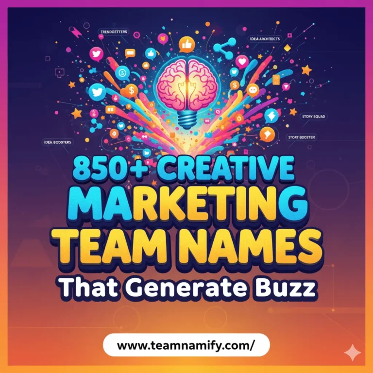 Marketing team names