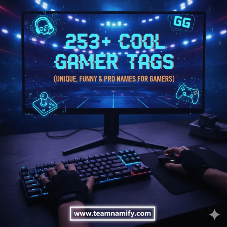 Cool Gamer Tags