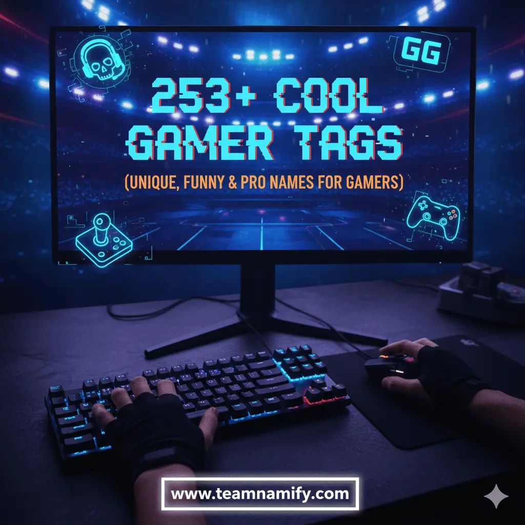253+ Cool Gamer Tags (Unique, Funny & Pro Names for Gamers) 1 Cool Gamer Tags