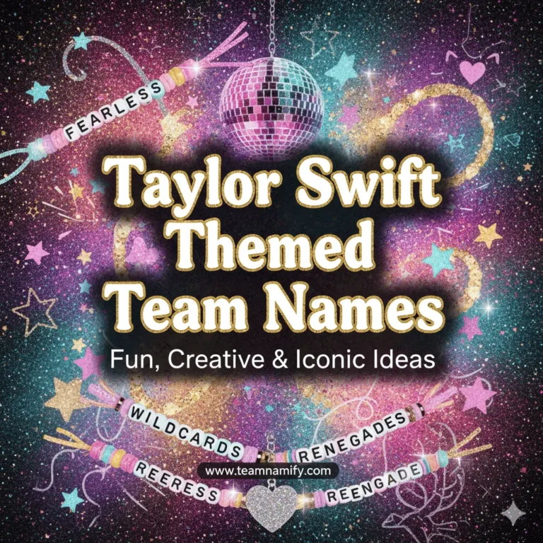Taylor Swift themed team names