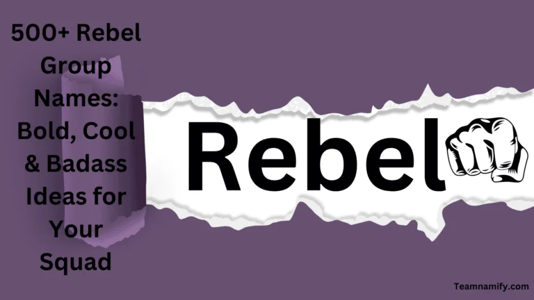 rebel group names